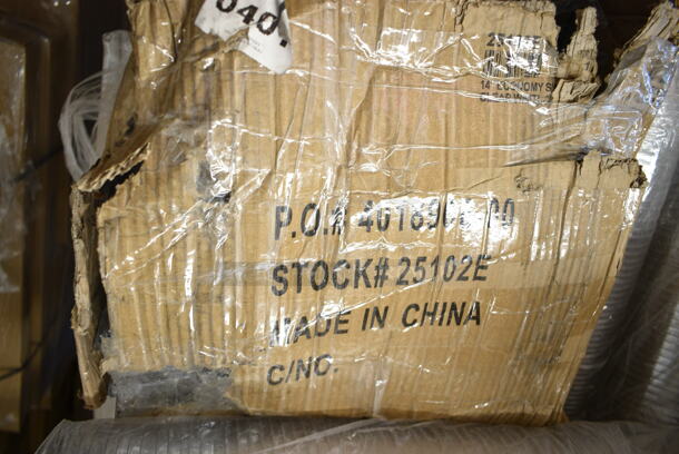 PALLET LOT of 20 BRAND NEW Boxes Including 245CPB16WHT White Corrugated Pizza Box, 500L1020B Choice Black Hot Paper Cup Travel Lid for 10-24 oz. Standard Cups and 8 oz. Squat Cups - 1000/Case, Solo 626NSL Prima PET Plastic Cold Cup Strawless Lid - 1000/Case, 6 Boxes 100150 Eco-Box Containers. 20 Times Your Bid! - Image 8 of 10