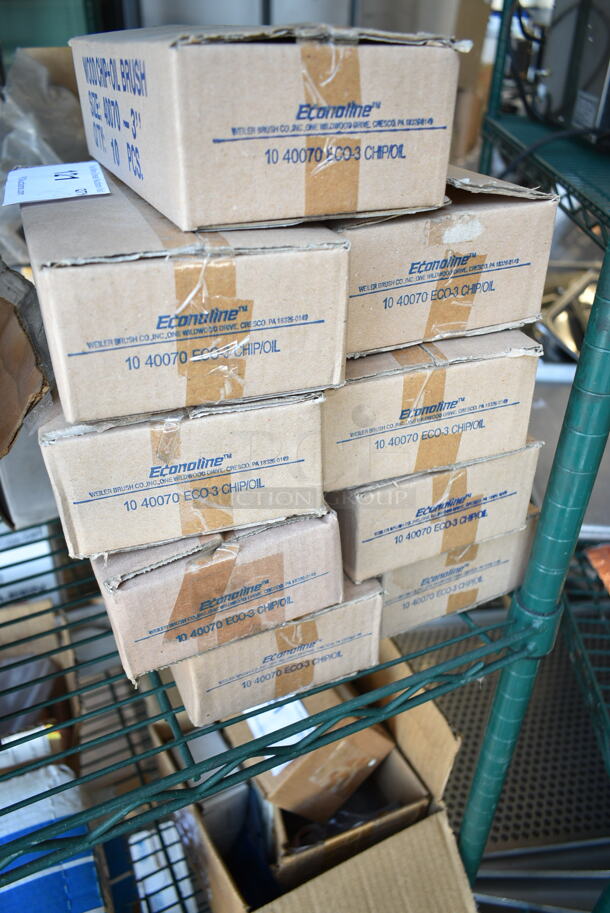 9 Boxes of 10 BRAND NEW! Ecoline 40070 Wood Chip and Oil Brush. 9 Times Your Bid! - Image 2 of 3