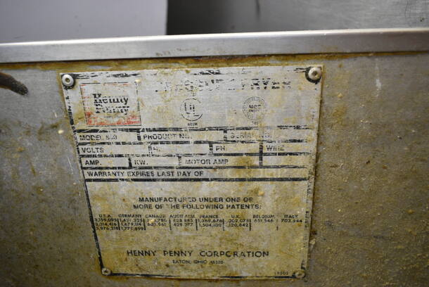 Henny Penny 500 Computron 8000 Stainless Steel Commercial Electric Powered Pressure Fryer w/ Filtration System on Commercial Casters. 480 Volts, 3 Phase. - Image 6 of 6