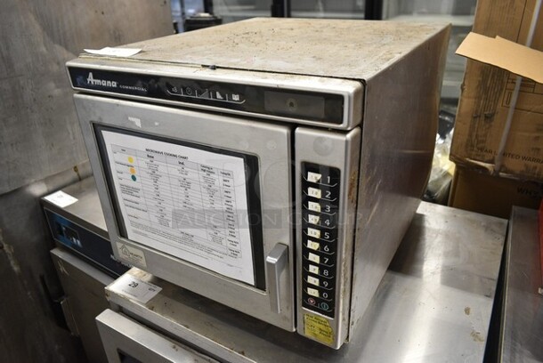 Amana RC30S2 Stainless Steel Commercial Countertop Microwave Oven. 208/230 Volts, 1 Phase.  - Image 2 of 4