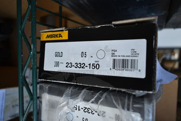 8 Boxes of 100 BRAND NEW! Mirka 23-332-150 5" PSA Discs 150 Grit. 8 Times Your Bid! - Image 4 of 4