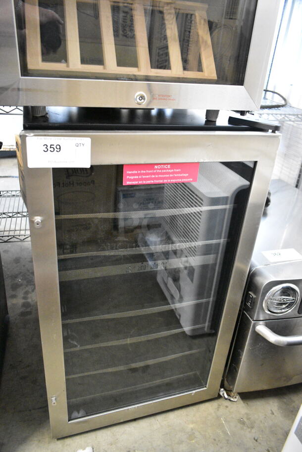 BRAND NEW SCRATCH AND DENT! Danby DWC040A3BSSDD 38 Bottle Free-Standing Metal Wine Cooler Merchandiser. 115 Volts, 1 Phase. Tested and Working! - Image 2 of 6