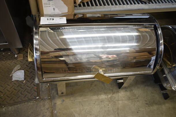 2 BRAND NEW SCRATCH AND DENT! Choice 407COH4 Stainless Steel Countertop Chafer w/ Roll Top Lid. 2 Times Your Bid! - Image 3 of 8