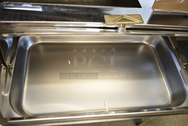2 BRAND NEW SCRATCH AND DENT! Choice 407COH4 Stainless Steel Countertop Chafer w/ Roll Top Lid. 2 Times Your Bid! - Image 5 of 8