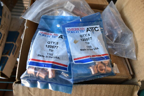 ALL ONE MONEY! Lot of 5 Boxes of Various Items Including Victor Weldtvip 1-101-3, Weldtip 403-2-45, 120577 Tips. - Image 6 of 7