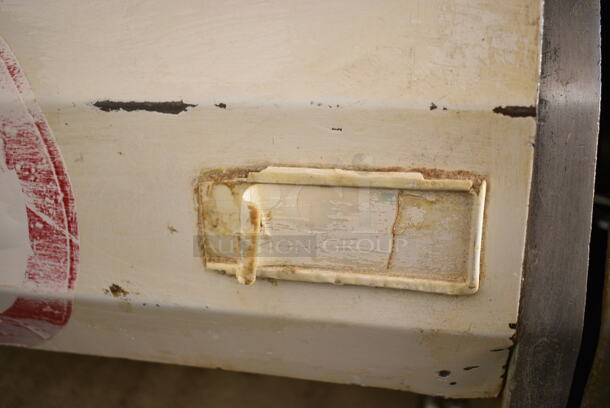 FBM Metal Commercial Floor Style Bread Loaf Slicer on Commercial Casters. Cannot Test Due To Cut Power Cord - Image 7 of 8