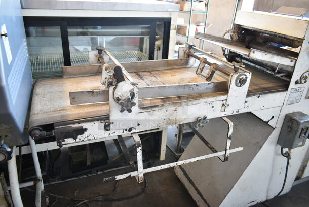 Acme S-4 Metal Commercial Floor Style Dough Sheeter w/ Dough Divider. Sheeter: 115 Volts, 1 Phase. Divider: 250 Volts.  - Image 2 of 11