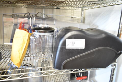 BRAND NEW SCRATCH AND DENT! Lot of 8 Various Items Including 164CUMTLSCRW Seat Cushion Screws, San Jamar T1190TBK Oceans Lever Roll Towel Dispenser, 4 Ice Buckets. 