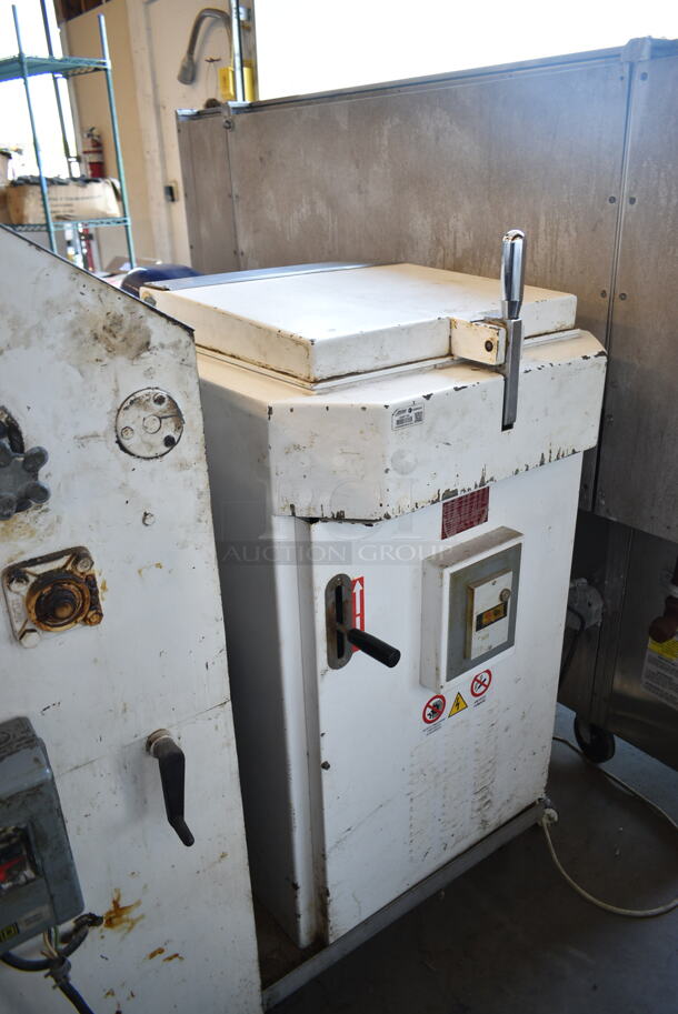 Acme S-4 Metal Commercial Floor Style Dough Sheeter w/ Dough Divider. Sheeter: 115 Volts, 1 Phase. Divider: 250 Volts.  - Image 5 of 11