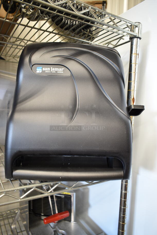 BRAND NEW SCRATCH AND DENT! Lot of 8 Various Items Including 164CUMTLSCRW Seat Cushion Screws, San Jamar T1190TBK Oceans Lever Roll Towel Dispenser, 4 Ice Buckets.  - Image 6 of 7