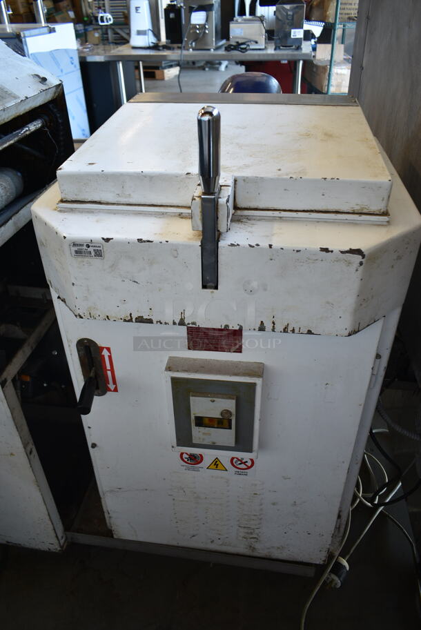 Acme S-4 Metal Commercial Floor Style Dough Sheeter w/ Dough Divider. Sheeter: 115 Volts, 1 Phase. Divider: 250 Volts.  - Image 8 of 11