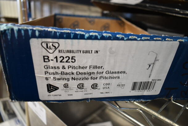 BRAND NEW SCRATCH AND DENT! T&S B-1225 Deck Mounted Combination Glass and Pitcher Filler with 6" Swing Nozzle - 1/2" NPT Male Inlet - Image 3 of 3