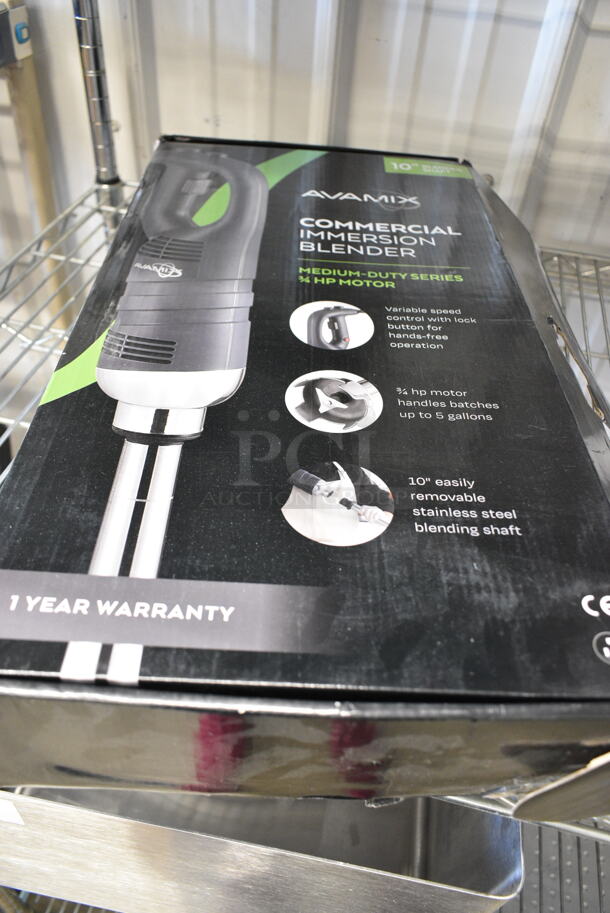 BRAND NEW SCRATCH AND DENT! AvaMix IBMD10 10" Medium-Duty Variable Speed Immersion Blender. Tested and Working! - Image 3 of 4