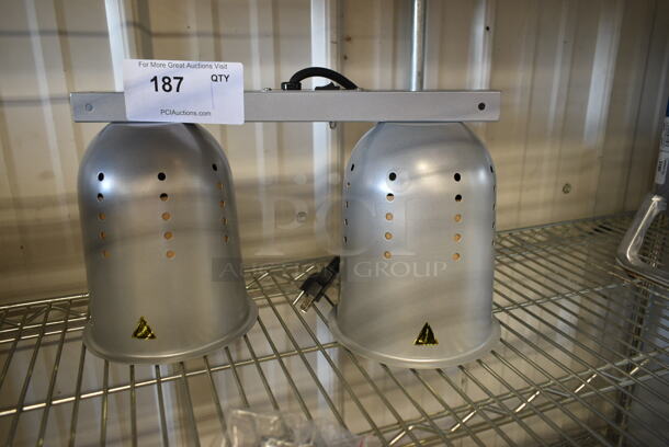 BRAND NEW SCRATCH AND DENT! ServIt BLS-2 Suspension Bar 2 Bulb Heat Lamp. 120 Volts, 1 Phase. Tested and Working! - Image 4 of 6