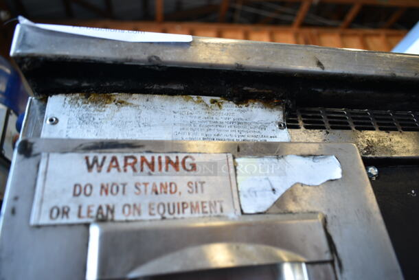 Stainless Steel Commercial Gas Powered Chrome Top Flat Top Griddle w/ Under Shelf on Commercial Casters.  - Image 6 of 7