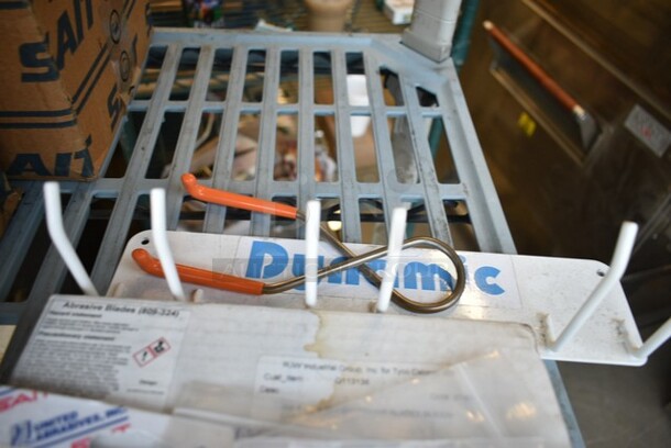 ALL ONE MONEY! Lot of 5 Various Items Including 1/4" Shank, Grinding Wheels and White Hook Rack - Image 3 of 7