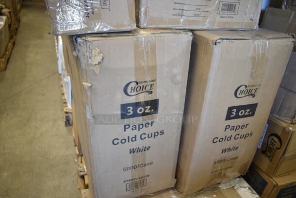 PALLET LOT of 32 BRAND NEW Boxes Including Solo Ultra Clear™ TP20 20 oz. Customizable Clear PET Plastic Cold Cup - 600/Case, 2 Box 5013858HVY Lavex Hercules 55 Gallon 2 Mil 38" x 58" Low Density Heavy-Duty Black Can Liner / Trash Bag - 50/Case, 612P509S Choice 9" Clear Round Plastic Dome Lid - 500/Case, 2 Box 760PCC03W Choice 3 oz. White Poly Paper Cold Cup - 5000/Case, 176BWSSHNR20 Choice 20 oz. SAN Plastic Schooner - 12/Case, 651CPDINCBK KleanTake by ServSense In-Counter 8 - 44 oz. Cup Dispenser with 5 Gasket Sizes - 23 1/8" Long, 500CC12 Choice 12 oz. Clear PET Plastic Cold Cup with Dome Lid with No Hole, 346WKFSNSPM White Medium Weight Wrapped Plastic Cutlery Pack, Creative Converting 50134B 10" Black Velvet Paper Plate - 240/Case, 303BLK575 Acopa Izumi 5 3/4" Matte Black Melamine Asian Soup Spoon - 24/Pack, Scotsman KHOLDER Stainless Steel Scoop Holder, Pre Rolled Cutlery Sets, 394365M Noble Products Powder-Free Disposable Clear Vinyl Gloves for Foodservice - Medium - 1000/Case, 966UPWIDEKFT-500 OneUp by Choice Kraft 2-Ply Wide Interfold 6 1/2" x 8 1/2" Dispenser Napkin - 6000/Case. 32 Times Your Bid! - Image 6 of 12