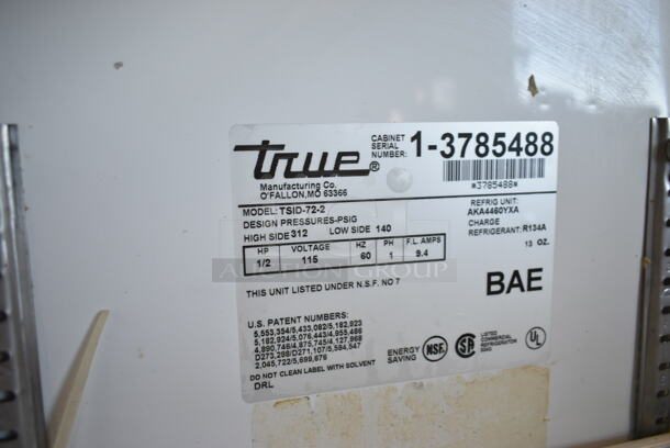 True TSID-72-2 Metal Commercial Floor Style Deli Display Case Merchandiser. 115 Volts, 1 Phase. Tested and Working! - Image 7 of 7