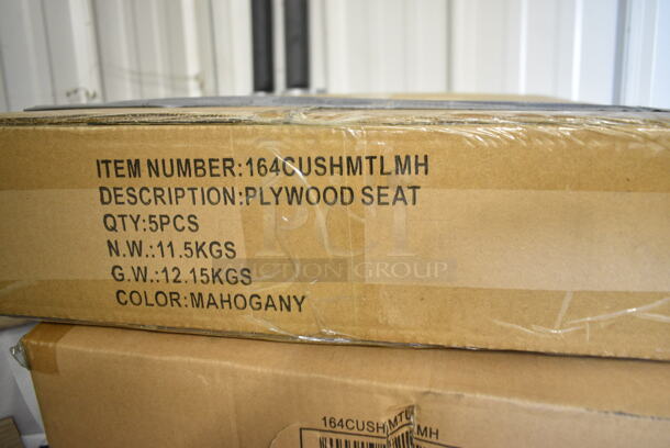 8 BRAND NEW SCRATCH AND DENT! Lancaster Table & Seating Black Metal Dining Height Chairs w/ 5 Boxes of 5 164CUSHMTLMH Plywood Seats. 8 Times Your Bid! - Image 6 of 7