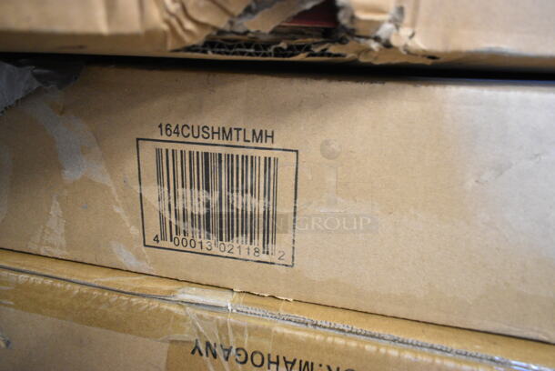 8 BRAND NEW SCRATCH AND DENT! Lancaster Table & Seating Black Metal Dining Height Chairs w/ 5 Boxes of 5 164CUSHMTLMH Plywood Seats. 8 Times Your Bid! - Image 7 of 7