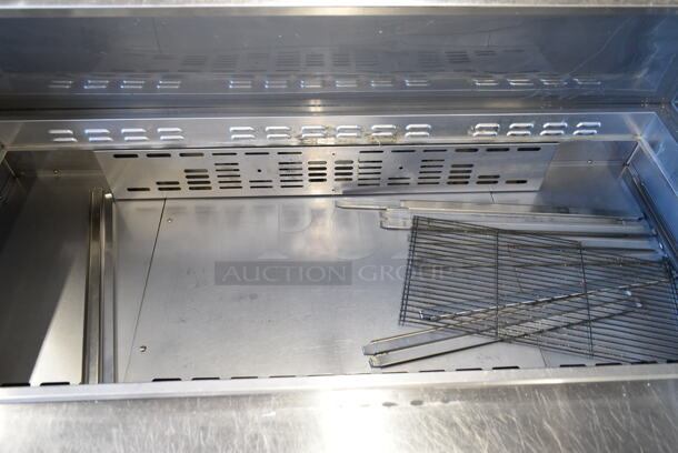 Turbo Air TST-60SD-24 Stainless Steel Commercial Sandwich Salad Prep Table Bain Marie Mega Top on Commercial Casters. 115 Volts, 1 Phase. Tested and Powers On But Does Not Get Cold - Image 3 of 6
