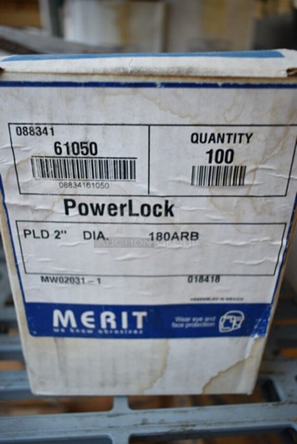 3 Boxes of 100 BRAND NEW! Merit 61050 PowerLock Discs. 3 Times Your Bid! - Image 5 of 6