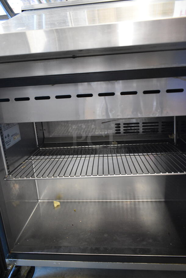 Turbo Air TST-60SD-24 Stainless Steel Commercial Sandwich Salad Prep Table Bain Marie Mega Top on Commercial Casters. 115 Volts, 1 Phase. Tested and Powers On But Does Not Get Cold - Image 5 of 6