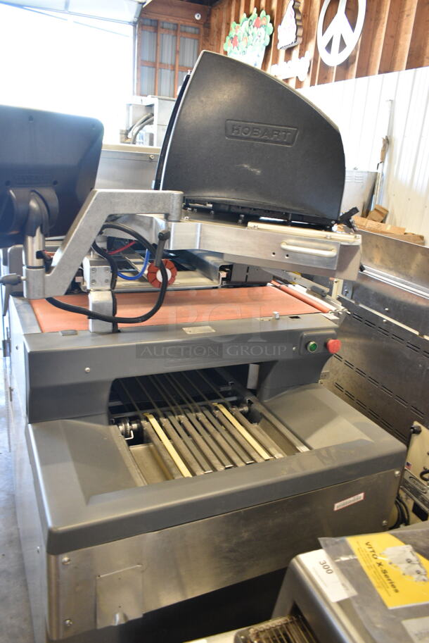 2018 Hobart NGW1 Stainless Steel Commercial Floor Style Wrapping Station w/ Hobart Touch Screen and Label Printer. 220 Volts, 1 Phase. Tested and Working! - Image 3 of 9