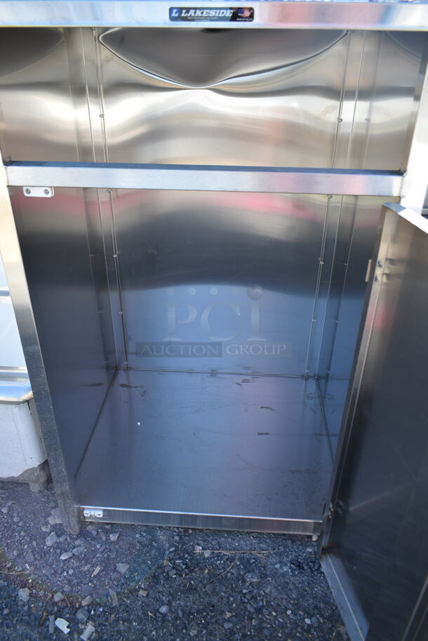 BRAND NEW SCRATCH AND DENT! Lakeside Stainless Steel Commercial Trash Can Shell.  - Image 4 of 5