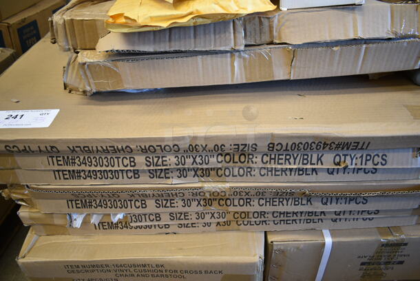 PALLET LOT of 33 BRAND NEW Boxes Including 6 Box 164CUSHMTLBK Lancaster Table & Seating 2 1/2" Black Vinyl Padded Seat for Metal Frame Seating, 7 3493030TCB Lancaster Table & Seating 30" x 30" Laminated Square Table Top Reversible Cherry / Black, 164TB2222 Lancaster Table & Seating 22" x 22" Cross Cast Iron Table Base Plate,  3 Box 164CUSHMTLWN Lancaster Table & Seating Walnut Wood Seat for Metal Frame Seating, 2 Box 164TCOLROD25 Lancaster Table & Seating 25 3/16" Standard Height Table Base Column and Rod, Lavex Lever Activated Towel Dispenser, 3 Box 3493048TCB Lancaster Table &amp; Seating 30" x 48" Laminated Rectangular Table Top Reversible Cherry / Black, 2 Box 164TS1000 Lancaster Table & Seating 10" Cast Iron Table Base Spider, Regency 600DB35 3 1/2" Basket Drain with Strainer - 1 1/2" IPS. 33 Times Your Bid! - Image 12 of 12