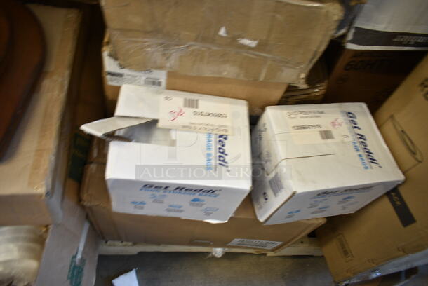 PALLET LOT of 31 BRAND NEW Boxes Including Choice 4 oz Portion Cups, 5001RT800B Lavex 8" White Hardwound Paper Towel, 800 Feet / Roll - 6/Case, 394365L Noble Products Powder-Free Disposable Clear Vinyl Gloves for Foodservice - Large - 1000/Case, 501385HVY Hercules Trash Bags, Choice Paper SOS Bag, 500CC2B Choice 2 oz. Blue Plastic Shot Cup - 1000/Case, 2 Box 1305547515 Inteplast Group PB0547515 5 1/2" x 4 3/4" x 15" Plastic Bread Bag - 1000/Case, Dart 60HT1 White Foam Hinged Lid Container 6" x 6" x 3" - 500/Case, 347TCL16 Choice 16 oz. Clear Disposable Plastic Tumbler - 500/Case, 129MCR24B Choice 24 oz. Black Round Microwavable Heavy Weight Container with Lid 7 1/4" - 150/Case, Lancaster Table &amp; Seating 12 Gallon Black Powder-Coated Metal Half Round Decorative Waste Receptacle, 4 Box 500LSTRWL Choice 9, 12, 16, 20, and 24 oz. Clear Strawless / Sip Lid - 1000/Case, 374W42FB Genpak Harvest 4.5 oz. White Rolled Rim Paper Cone Cup - 5000/Case, 760TP20 Solo Ultra Clear™ TP20 20 oz. Customizable Clear PET Plastic Cold Cup - 600/Case, 5002CPTE Lavex 2-Ply Natural Kraft Center Pull Paper Towel 510' Roll - 6/Case. 31 Times Your Bid! - Image 6 of 12