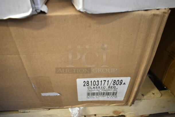 PALLET LOT of 31 BRAND NEW Boxes Including Choice 4 oz Portion Cups, 5001RT800B Lavex 8" White Hardwound Paper Towel, 800 Feet / Roll - 6/Case, 394365L Noble Products Powder-Free Disposable Clear Vinyl Gloves for Foodservice - Large - 1000/Case, 501385HVY Hercules Trash Bags, Choice Paper SOS Bag, 500CC2B Choice 2 oz. Blue Plastic Shot Cup - 1000/Case, 2 Box 1305547515 Inteplast Group PB0547515 5 1/2" x 4 3/4" x 15" Plastic Bread Bag - 1000/Case, Dart 60HT1 White Foam Hinged Lid Container 6" x 6" x 3" - 500/Case, 347TCL16 Choice 16 oz. Clear Disposable Plastic Tumbler - 500/Case, 129MCR24B Choice 24 oz. Black Round Microwavable Heavy Weight Container with Lid 7 1/4" - 150/Case, Lancaster Table &amp; Seating 12 Gallon Black Powder-Coated Metal Half Round Decorative Waste Receptacle, 4 Box 500LSTRWL Choice 9, 12, 16, 20, and 24 oz. Clear Strawless / Sip Lid - 1000/Case, 374W42FB Genpak Harvest 4.5 oz. White Rolled Rim Paper Cone Cup - 5000/Case, 760TP20 Solo Ultra Clear™ TP20 20 oz. Customizable Clear PET Plastic Cold Cup - 600/Case, 5002CPTE Lavex 2-Ply Natural Kraft Center Pull Paper Towel 510' Roll - 6/Case. 31 Times Your Bid! - Image 7 of 12