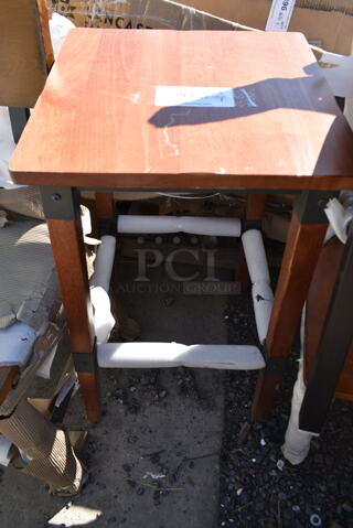 BRAND NEW SCRATCH AND DENT! Lancaster Table & Seating Wooden Dining Height Stool. 