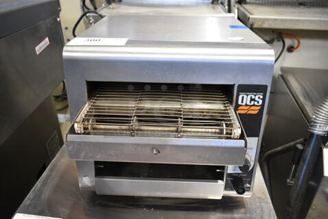 Star Holman QCS-Q1-35 Stainless Steel Commercial Countertop Conveyor Toaster Oven. 120 Volts, 1 Phase. Tested and Working!