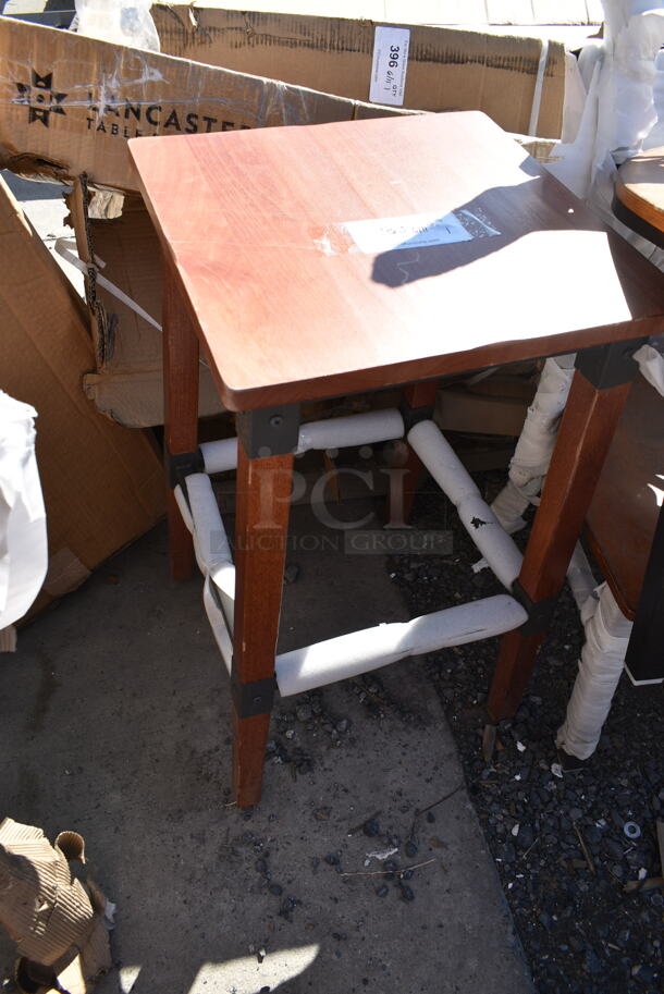BRAND NEW SCRATCH AND DENT! Lancaster Table & Seating Wooden Dining Height Stool.  - Image 4 of 6