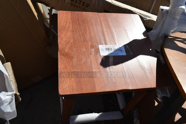 BRAND NEW SCRATCH AND DENT! Lancaster Table & Seating Wooden Dining Height Stool.  - Image 5 of 6
