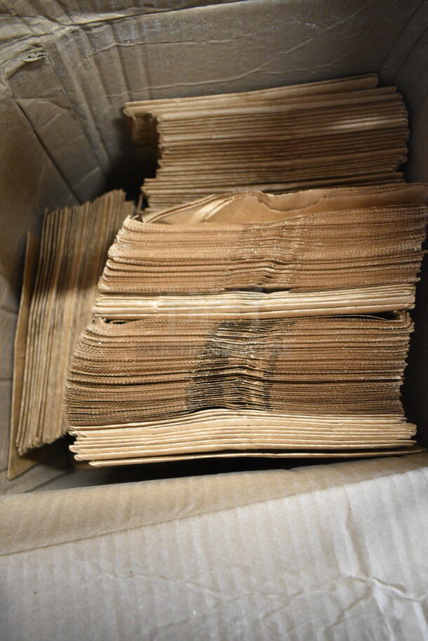 PALLET LOT of 36 BRAND NEW Boxes Including 2 Box 130BSPOONWP Choice Individually Wrapped Medium Weight Black Plastic Teaspoon - 1000/Case, 3 Box 394385M Noble Products White Powder-Free Disposable Latex Gloves for Foodservice - Medium - 1000/Case, 395RPO6 EcoChoice Compostable Sugarcane / Bagasse 6" Plate - 1000/Case, 433PR10513C Choice 10" x 5" x 13" Natural Kraft Paper Customizable Shopping Bag with Handles - 250/Case, 2 Box Solo Ultra Clear™ TP7 7 oz. Clear PET Plastic Cold Cup - 1000/Case, 966UPWIDEB OneUp by Choice White 2-Ply Wide Interfold 6 1/2" x 8 1/2" Dispenser Napkin - 6000/Case, Choice 8 oz Paper Hot Cups, Frozen Yogurt Cups. 36 Times Your Bid! - Image 2 of 9