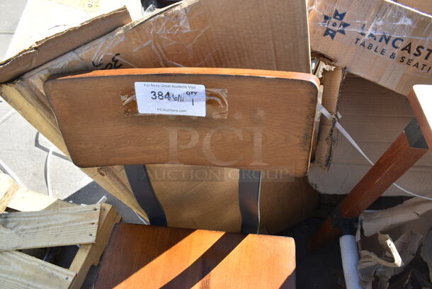BRAND NEW SCRATCH AND DENT! Lancaster Table & Seating Wooden Dining Height Chair. - Image 4 of 5