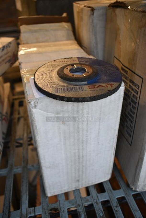 3 Box of 25 BRAND NEW! United Abrasives SAIT 20064 Depressed Center Grinding Wheel, 27, 4-1/2" Dia, 1/4" Thick, 7/8" Arbor Hole Size, Aluminum Oxide. 3 Times Your Bid! - Image 2 of 4
