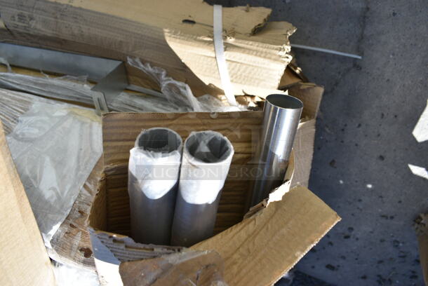 BRAND NEW SCRATCH AND DENT! Lot of 4 Items; Metal Legs, Metal Frame, Commercial Casters - Image 6 of 7