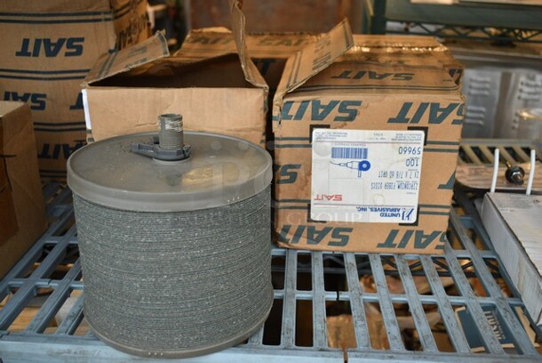 4 Boxes of 100 BRAND NEW! United Abrasives SAIT 59660 Zirconium Fiber Disc for Aggressive Grinding. 4 Times Your Bid! - Image 2 of 4