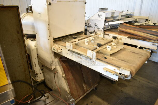 Metal Commercial Floor Style Dough Sheeter. Tested and Working! - Image 2 of 7