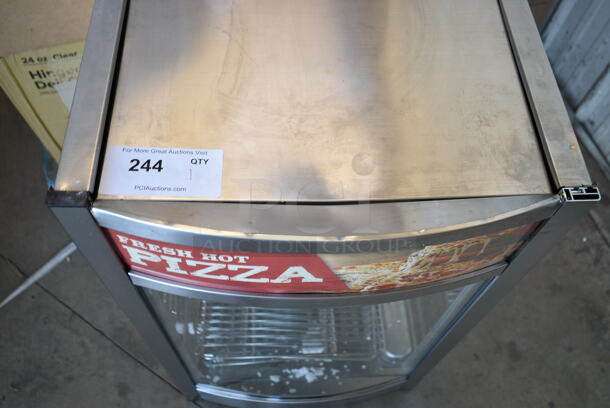 BRAND NEW SCRATCH AND DENT! ServIt 423PDW12D1S Stainless Steel Commercial Countertop 12" Full-Service Countertop Display Warmer with 4 Shelves. 120 Volts, 1 Phase. Tested and Working! - Image 4 of 6