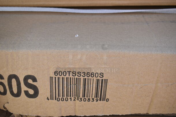 BRAND NEW SCRATCH AND DENT! Regency 600TSS3660S Spec Line 36" x 60" 14 Gauge Stainless Steel Commercial Work Table with Undershelf. May Be Missing Pieces. - Image 3 of 3