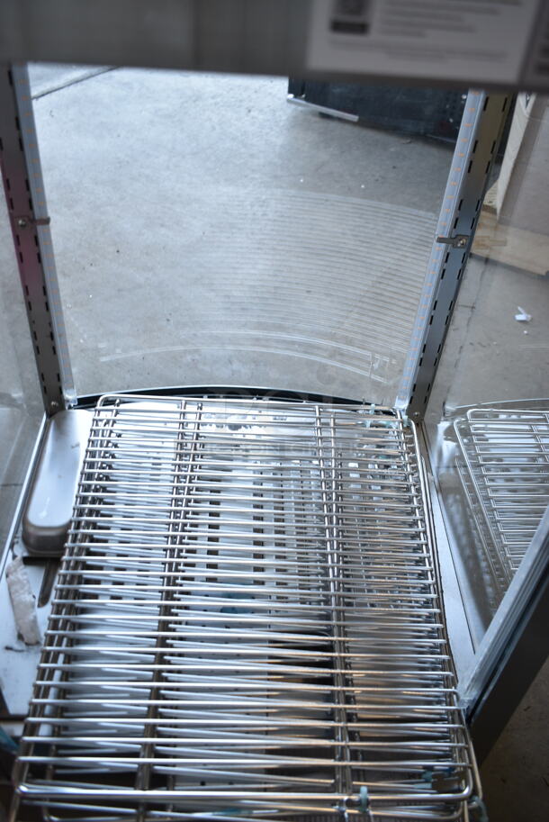 BRAND NEW SCRATCH AND DENT! ServIt 423PDW12D1S Stainless Steel Commercial Countertop 12" Full-Service Countertop Display Warmer with 4 Shelves. 120 Volts, 1 Phase. Tested and Working! - Image 5 of 6