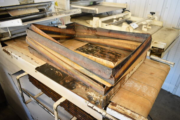 Acme 8 Metal Commercial Floor Style Dough Sheeter. Comes w/ Cake Collars and Baking Pans. 115 Volts, 1 Phase. Cannot Test Due To Cut Power Cord - Image 3 of 8