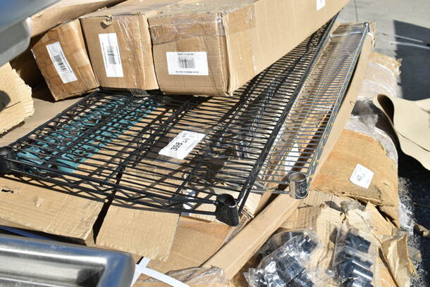 Black Finish Wire Shelf.  - Image 1 of 5