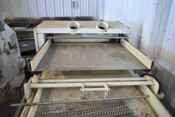 Metal Commercial Floor Style Dough Sheeter on Commercial Casters. Cannot Test Due To Plug Style - Image 4 of 7
