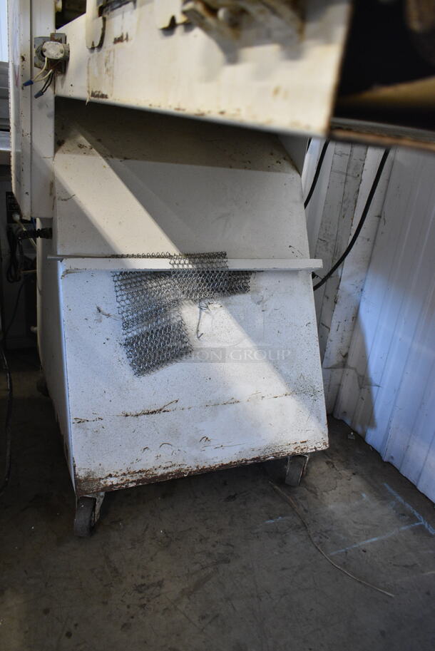 Metal Commercial Floor Style Dough Sheeter on Commercial Casters. Cannot Test Due To Plug Style - Image 5 of 7