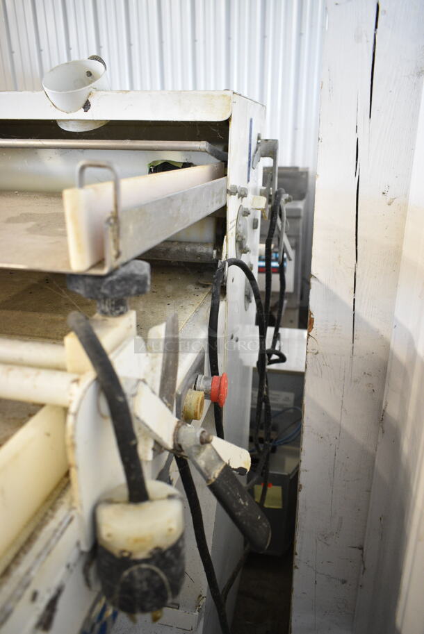 Metal Commercial Floor Style Dough Sheeter on Commercial Casters. Cannot Test Due To Plug Style - Image 6 of 7
